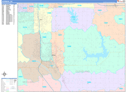 Norman Oklahoma Zip Code Maps Color Cast Style