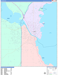 Oshkosh Wall Map Color Cast Style 2026