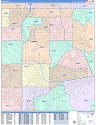 Paradise Wall Map Color Cast Style 2026