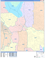 Renton Wall Map Color Cast Style 2026