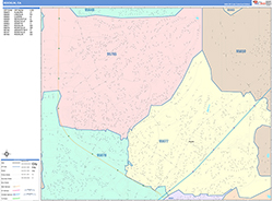 Rocklin Wall Map Color Cast Style 2026
