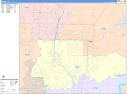 Rogers Wall Map Color Cast Style 2025