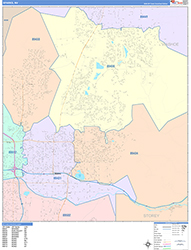 Sparks Wall Map Color Cast Style 2026