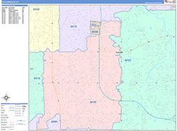 Taylorsville Wall Map Color Cast Style 2026