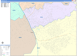 Temecula Wall Map Color Cast Style 2026