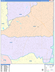 Tigard Wall Map Color Cast Style 2026