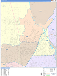 Victorville Wall Map Color Cast Style 2026