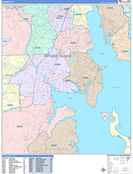 Warwick Wall Map Color Cast Style 2026