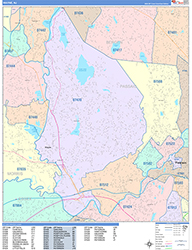 Wayne Wall Map Color Cast Style 2026