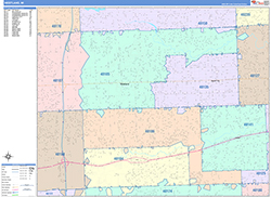 Westland Wall Map Color Cast Style 2026