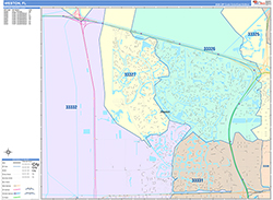 Weston Wall Map Color Cast Style 2026