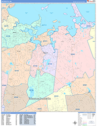 Weymouth Wall Map Color Cast Style 2026