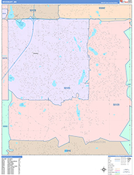Woodbury Wall Map Color Cast Style 2026