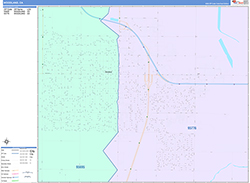 Woodland Wall Map Color Cast Style 2026