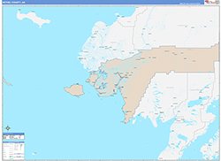 BethelBorough (County), AK Wall Map Color Cast Style 2026