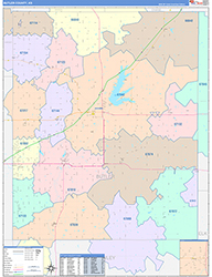 Butler County, KS Wall Map Color Cast Style 2026