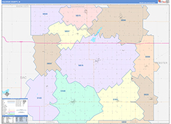 Calhoun County, IA Wall Map Color Cast Style 2026