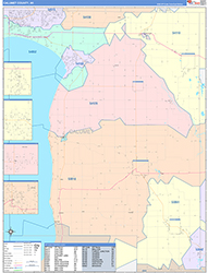 Calumet County, WI Wall Map Color Cast Style 2026