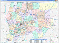 Capitol ColorCast Wall Map