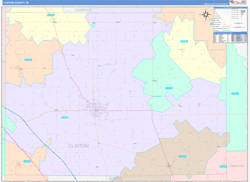 Clinton County, IN Zip Code Map