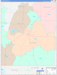 Columbia County, AR Zip Code Map