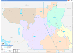 Colusa County, CA Zip Code Map