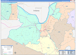Daviess County, KY Wall Map Color Cast Style 2026