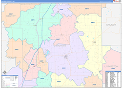 Daviess County, MO Wall Map Color Cast Style 2026