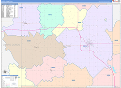 Floyd County, IA Wall Map Color Cast Style 2026
