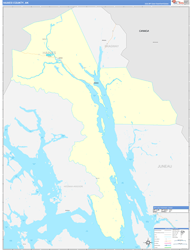 Haines Borough (County) ColorCast Wall Map