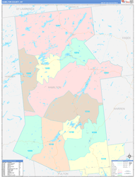 Hamilton ColorCast Wall Map
