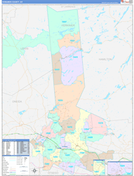 Herkimer ColorCast Wall Map