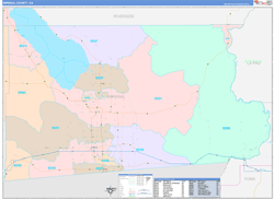 Imperial County, CA Wall Map Color Cast Style 2024
