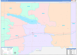 Keith County, NE Wall Map Color Cast Style 2023