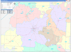 Knox County, OH Wall Map Color Cast Style 2024