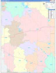 McHenry County, ND Zip Code Map