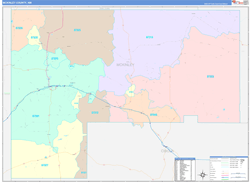 McKinley County, NM Zip Code Map