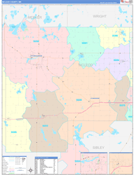McLeod ColorCast Wall Map