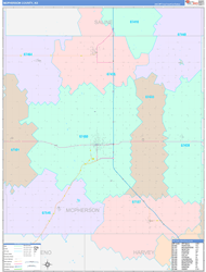 McPherson ColorCast Wall Map