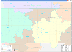 McPherson County, SD Zip Code Map