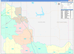 Mcclain Color Cast<br>Wall Map