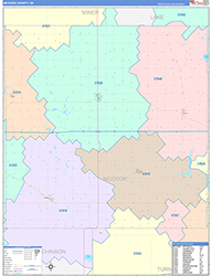 Mccook Color Cast<br>Wall Map