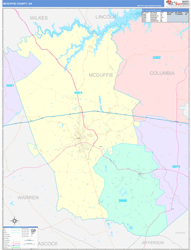 Mcduffie Color Cast<br>Wall Map