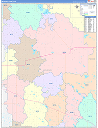 Mchenry Color Cast<br>Wall Map