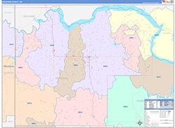 Mckenzie Color Cast<br>Wall Map
