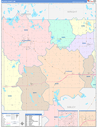 Mcleod Color Cast<br>Wall Map