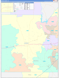 Medina County, TX Zip Code Map