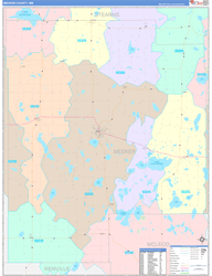 Meeker County, MN Zip Code Map