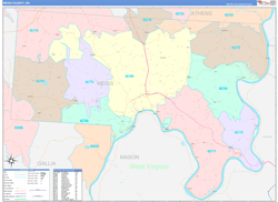 Meigs ColorCast Wall Map