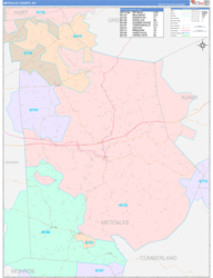 Metcalfe County, KY Zip Code Map